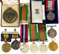 ASSORTED MILITARY MEDALS, including two WWI pairs to 127563 Pte. J. Pierce, Machine Gun Corps and