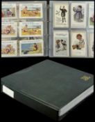 VINTAGE POSTCARDS, album featuring saucy seaside, comical and other themes, approx. 600