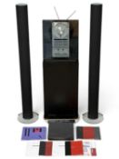 HIGH-END DESIGNER STEREO EQUIPMENT comprising Bang & Olufsen floor-standing BeoSound Overture