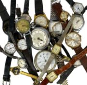 VARIOUS VINTAGE GENT'S & LADIES' WRISTWATCHES and two pocket watches Provenance: private