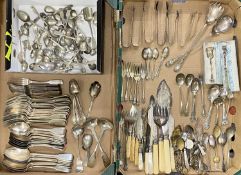 LARGE ASSORTMENT OF LOOSE PLATED CUTLERY Provenance: private collection Ynys Môn