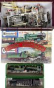 SCALE MODEL RAILWAYS, two hand-built brass locomotives and tenders, three electric locomotives,