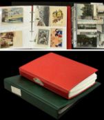 VINTAGE POSTCARDS in two albums, assorted themes, approx. 160 Provenance: private collection Ynys