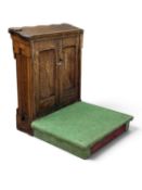 WELSH CHAPEL PITCH PINE PULPIT with standing platform, 112 (h) x 94 (w) x 100cms (d) Provenance: