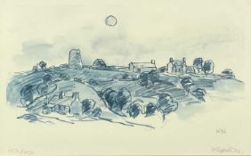 ‡ SIR KYFFIN WILLIAMS RA (Welsh, 1918-2006) limited edition (152/750) print - Anglesey hillside