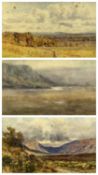 THREE 19TH/20TH CENTURY WATERCOLOURS: JOSIAH CLINTON JONES (1848-1936) watercolour - mountain