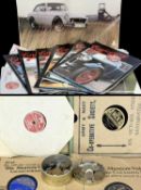 'ENJOYING MG' MAGAZINES, 1985-1990, approx. 45; assorted His Master's Voice records and a small