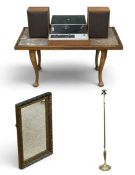 FURNISHING ASSORTMENT, to include a mid-century marble-top coffee table, 48 (h) x 95 (w) x 47cms (