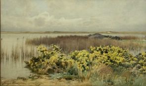 GEORGE COCKRAM RI (British, 1861-1950) watercolour - inscribed verso 'The Margins of Maelog,