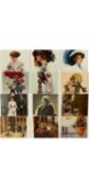 VINTAGE POSTCARDS, album containing comical, sweetheart and various others, approx. 350