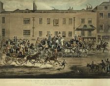JAMES POLLARD (British, 1792-1867) coloured engraving by T. Sutherland - entitled 'North Country