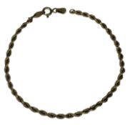 9CT GOLD ROPE TWIST BRACELET, 20cms (l), 1.5g Provenance: deceased estate