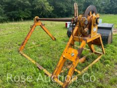 Cable reel stand with brake (Saluda, VA)