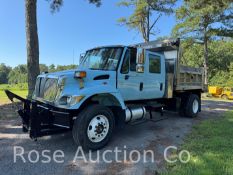 2007 International 7400 SFA crew cab dump truck, DT 466 engine (New Kent, VA)