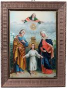 Hinterglasbild. Wohl Oberammergau, 19.