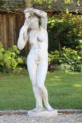 Gartenfigur Diana. Steinguss. H: 120