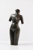 Serpentin-Skulptur. Torso. 20. Jh.