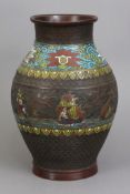 Chinesische Cloisonné Bronzevase
