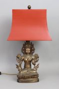 Tischlampe mit Tara Figur