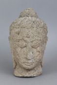 Asiatischer Buddhakopf, Stein