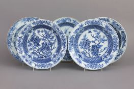 Konvolut chinesischer Teller mit Blaumalerei