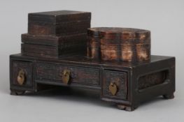 Chinesisches Schreibkästchen der späten Qing Dynastie (1644-1912)