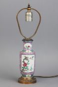 Chinesische Porzellan Tischlampe