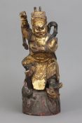 Chinesische Tempelfigur "Zhao Gongming"