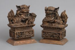 Paar chinesische Fu-Hunde