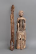 2 afrikanische Ritualfiguren