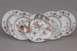 5 chinesische Porzellanteller
