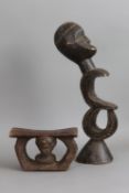 2 afrikanische Ritualfiguren