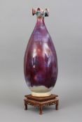 Flambé-Porzellanvase im chinesischen Stil