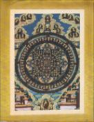 Tibetischer Thangka "Buddha Shakyamuni Mandala" in der Gelug-Tradition