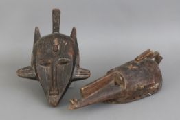 2 afrikanische Tanzmasken