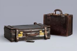 2 JOHN ENDWELL vintage Lederkoffer