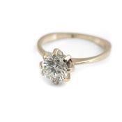 Solitärring ca. 1 ct