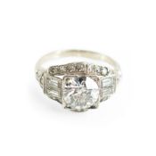 Diamantring ca. 2,1 ct