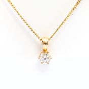 Diamantanhänger mit Kette