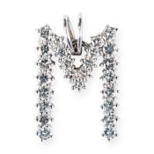 Buchstabenanhänger mit Brillantbesatz ca. 2,5 ct