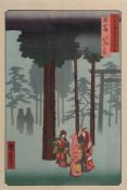 Utagawa Hiroshige (1797-1858) oder Hiroshige II (1826-1869),  "Izumo, Oyashiro-Schrein", japanischer