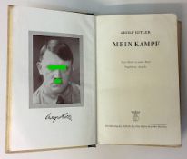 Hitler, Adolf "Mein Kampf", zwei Bände in einem Band, ungekürzte Ausgabe, 758. bis 762. Auflage,