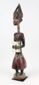 Große ältere, außergewöhnliche Figur der Akan / Ashanti, Ghana, möglicherweise Teil eines größeren