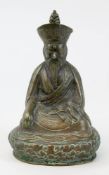 Lama - Shabdrung Ngagwang Namgyal (Bhutan 1594 - 1651), Bronze mit floraler Gravur und schöner