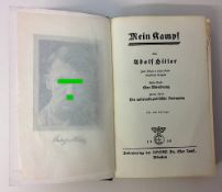 Hitler, Adolf "Mein Kampf", zwei Bände in einem, ungekürzte Ausgabe, 225.-226. Auflage 1936,