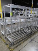aluminum cooler rack, on casters