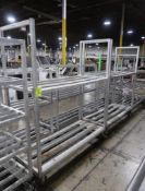 aluminum cooler racks, on casters