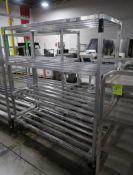 aluminum cooler rack, on casters