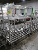aluminum cooler rack, on casters