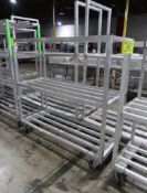 aluminum cooler rack, on casters